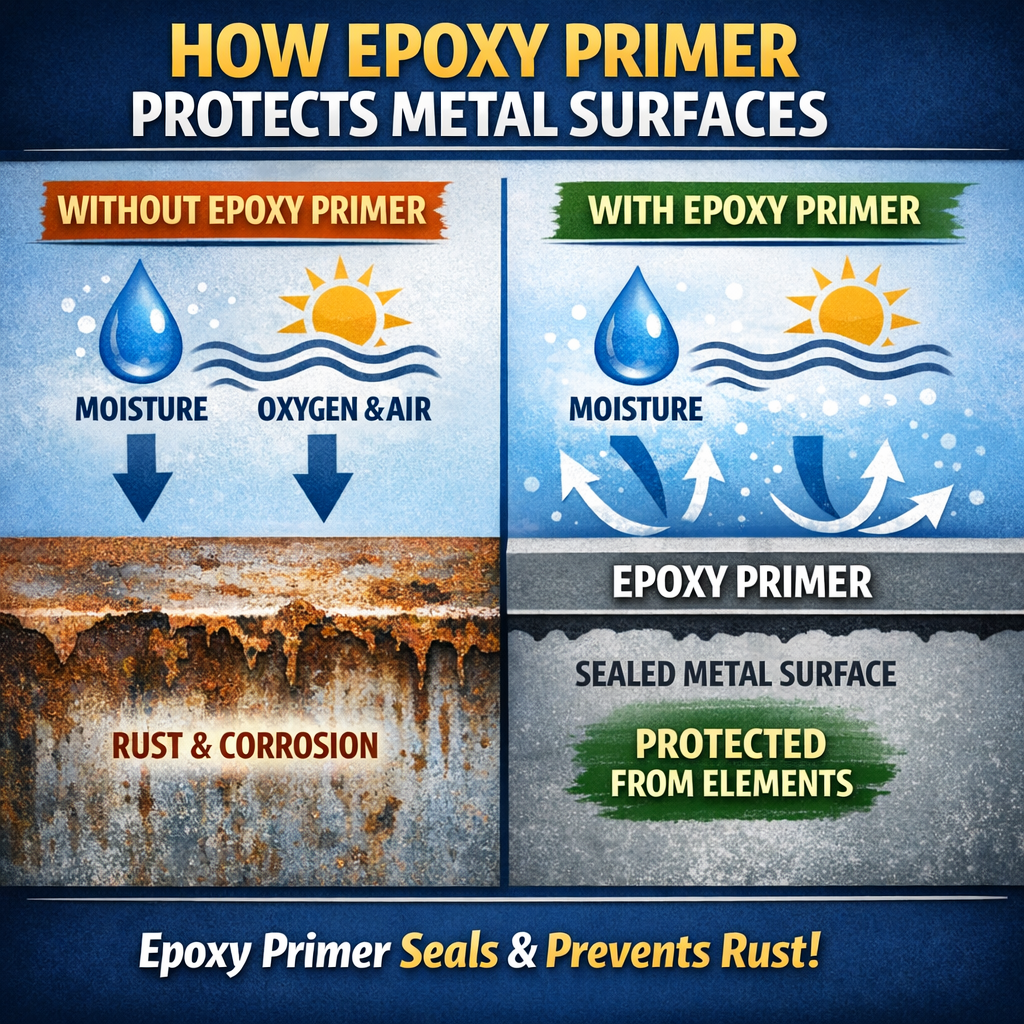 How Epoxy Primer Protects Metal Surfaces