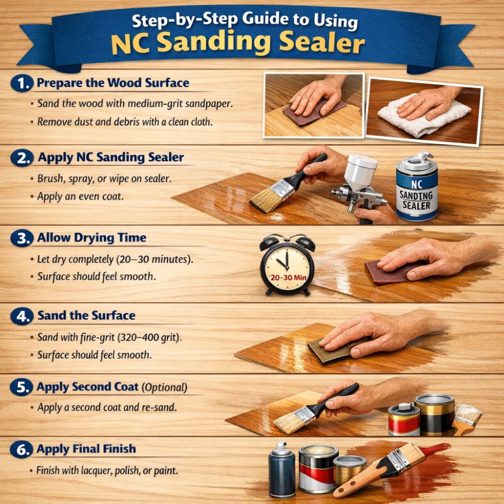 Step-by-Step Guide to Using NC Sanding Sealer Step-by-Step Guide to Using NC Sanding Sealer