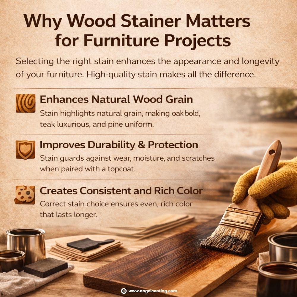 Why Wood Stainer Matters for Furniture Projects Why Wood Stainer Matters for Furniture Projects