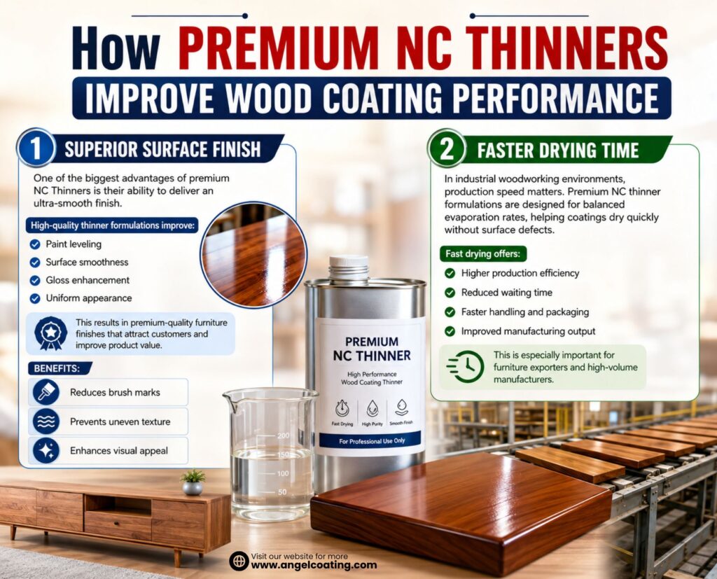 How Premium NC Thinners Improve Wood Coating Performance